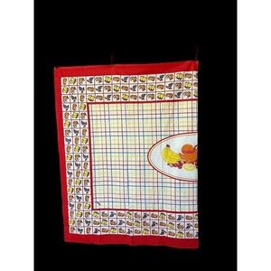 Vintage Marika cotton fruit tablecloth